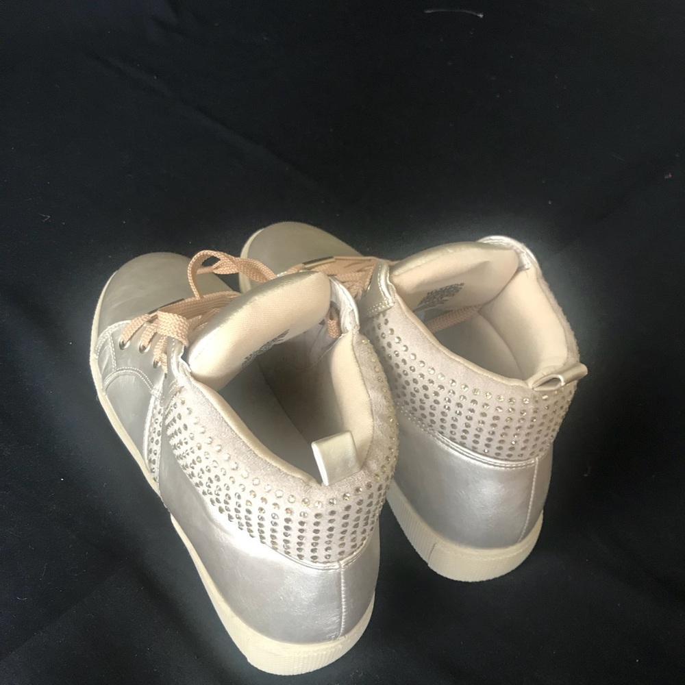 Gold Rhinestone High Tops - Picture 4 of 4